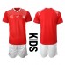 Schweiz Barnkläder Hemma matchtröja till baby VM 2022 Kortärmad (+ Korta byxor) Billigt
